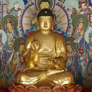 신암사 금동여래좌상